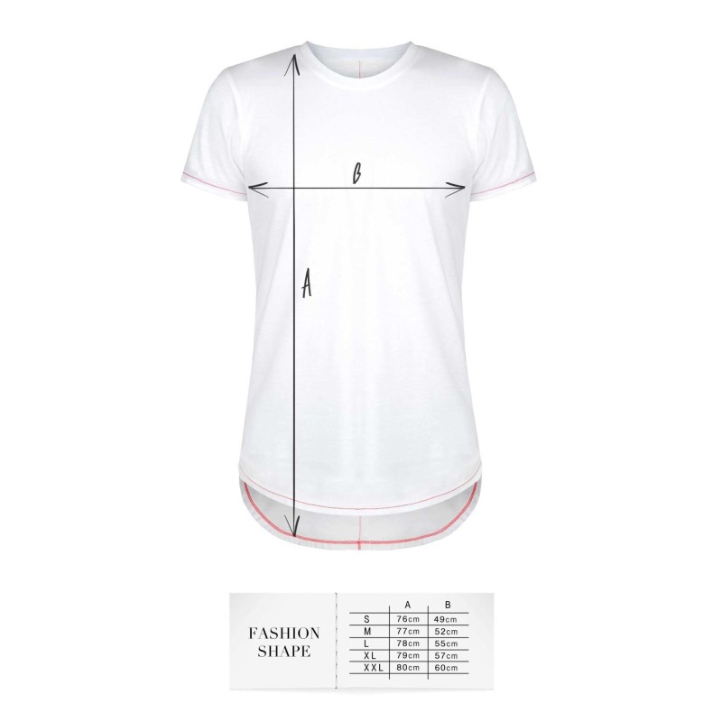 T-shirt men white L fashion